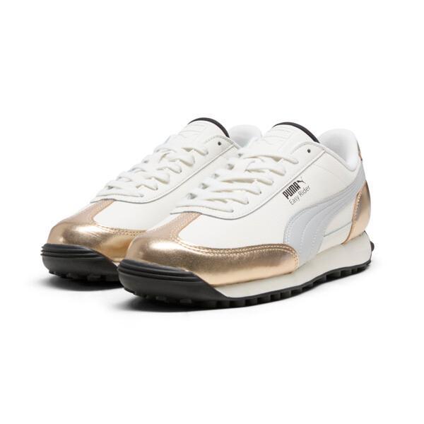 PUMA Easy Rider Mixed Metals Women's Sneakers in Warm White/Gold/Glacial Grey Product Image