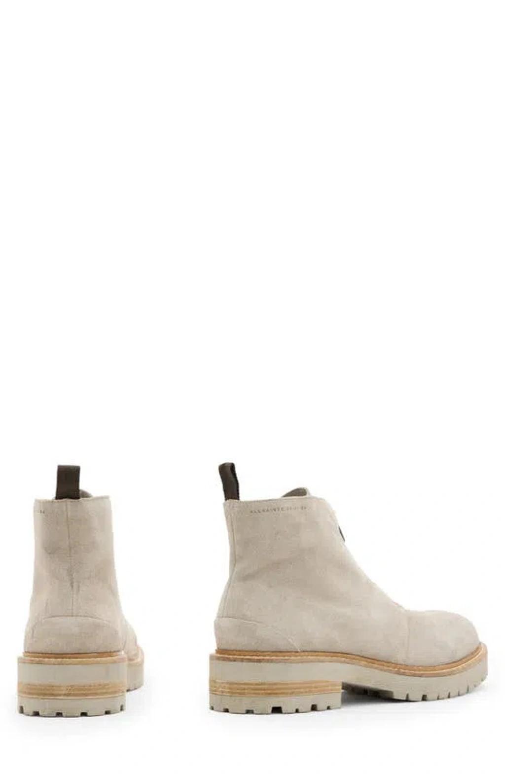 ALLSAINTS Mens Sand Master Zip-front Suede Ankle Boots Product Image