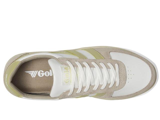 Gola Grandslam Pure (White/Feather Grey/Lemon) Women's Shoes Product Image