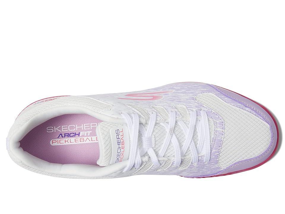 SKECHERS Go Train Arch Fit Viper Court - Pickleball (White/Lavender) Women's Running Shoes Product Image