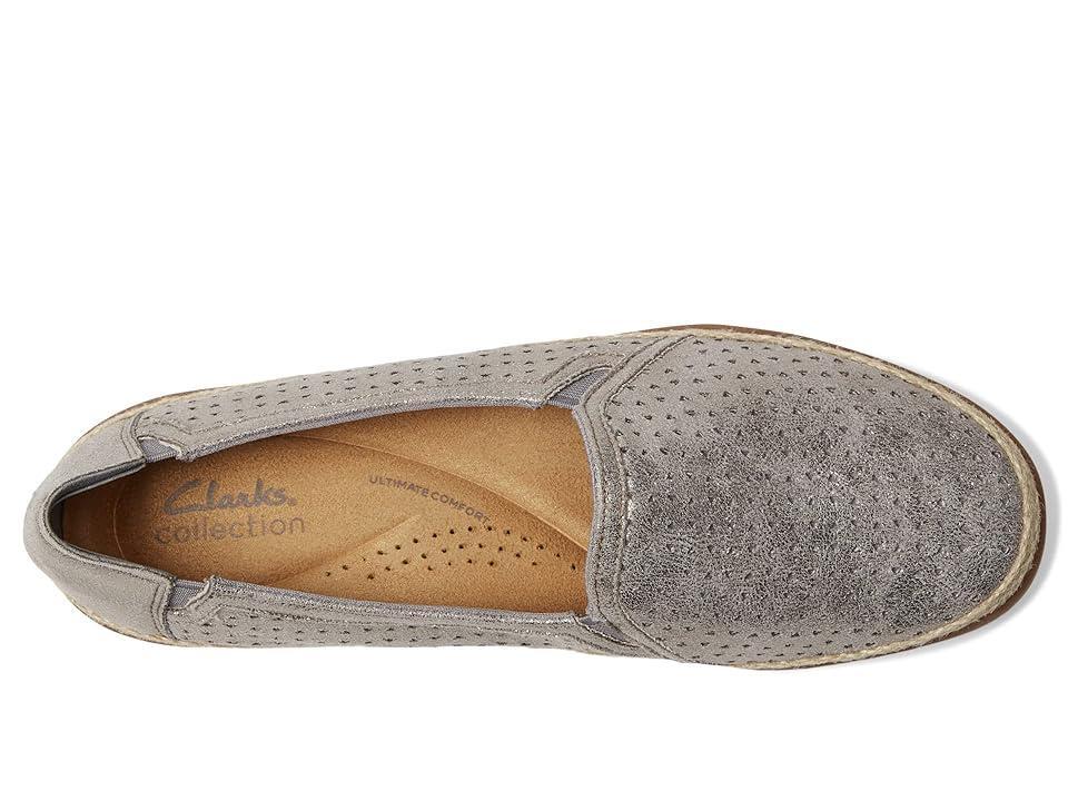 Clarks Womens Elaina Ruby Slip-On Espadrille Flats Product Image