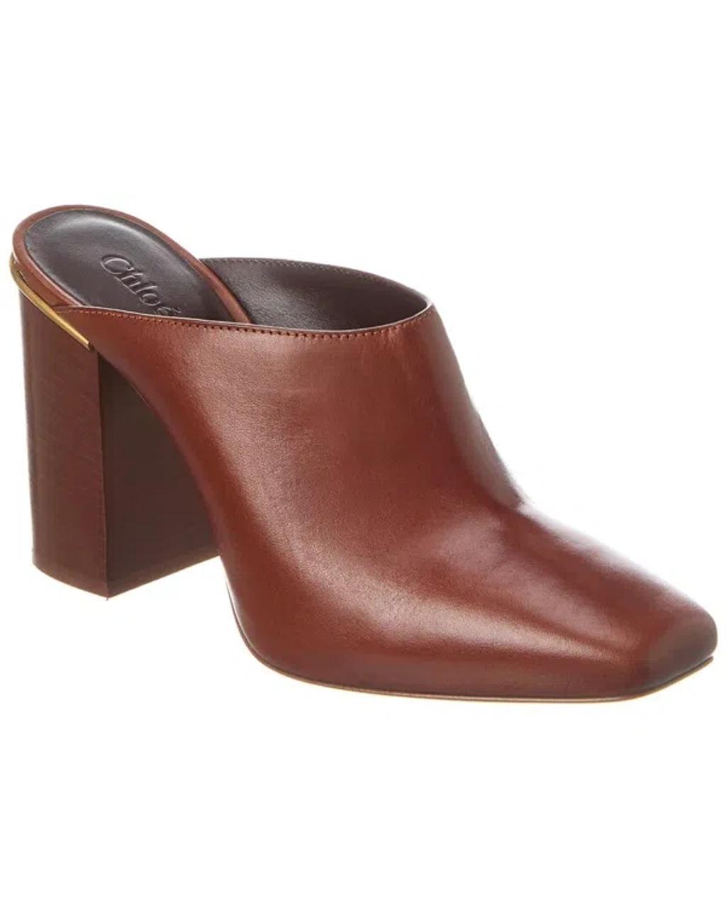 Ambre Leather Mule In Brown product image