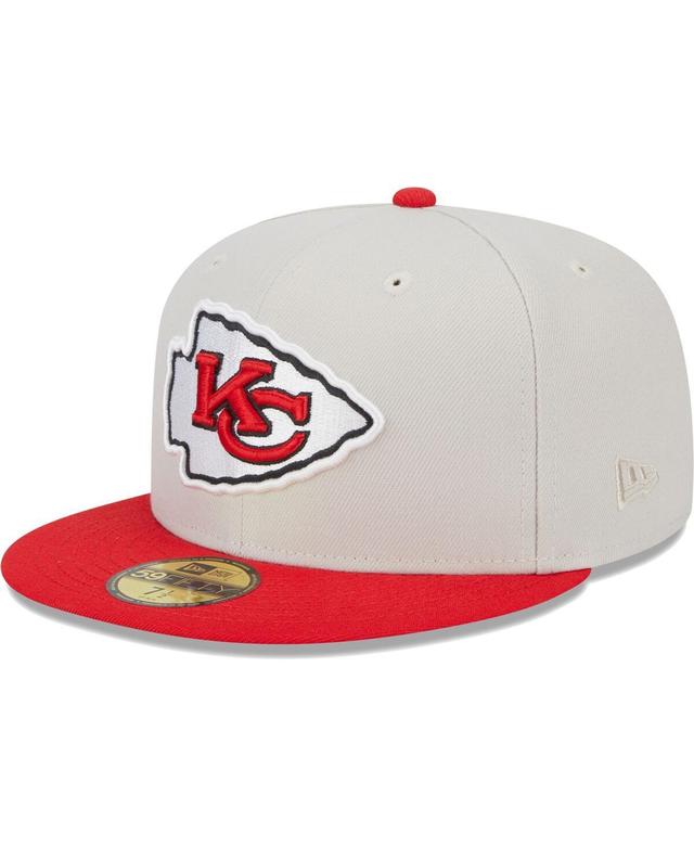 Mens New Era Khaki/Red Kansas City Chiefs Super Bowl Champions Patch 59FIFTY Fitted Hat Product Image