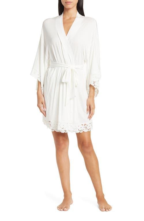 Eberjey Naya - The Mademoiselle Kimono Robe (Ivory) Women's Pajama Product Image