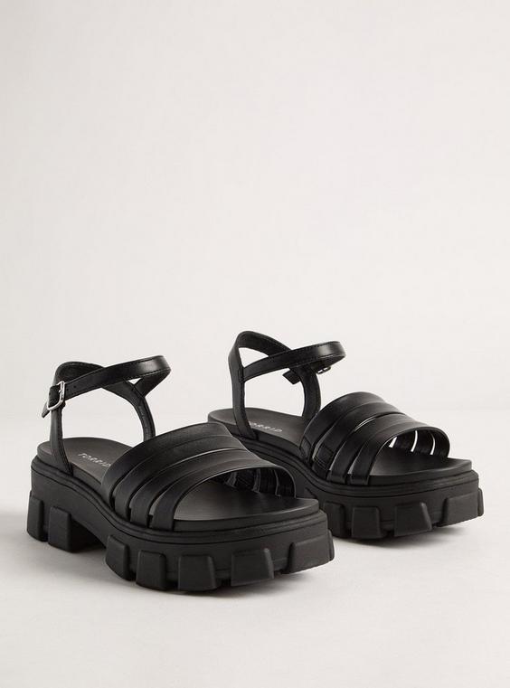 Multi Band Heeled Sandal (WW) Product Image