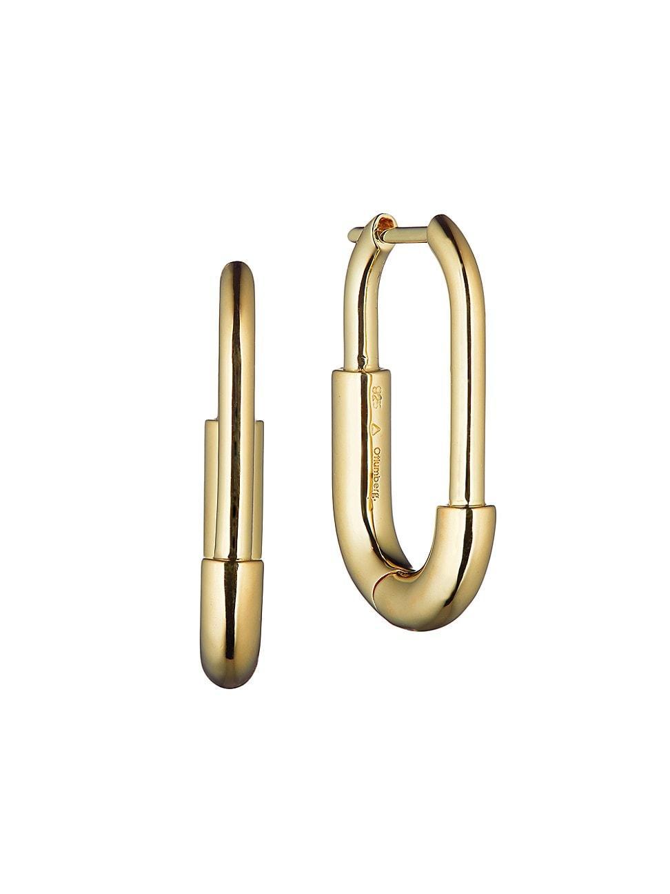 Womens Staple Large 14K-Gold Vermeil Hoops Product Image