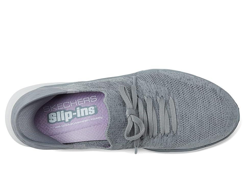 SKECHERS Performance Go Walk 6 Lovely Day Hands Free Slip-Ins (Gray/Lavender) Women's Shoes Product Image