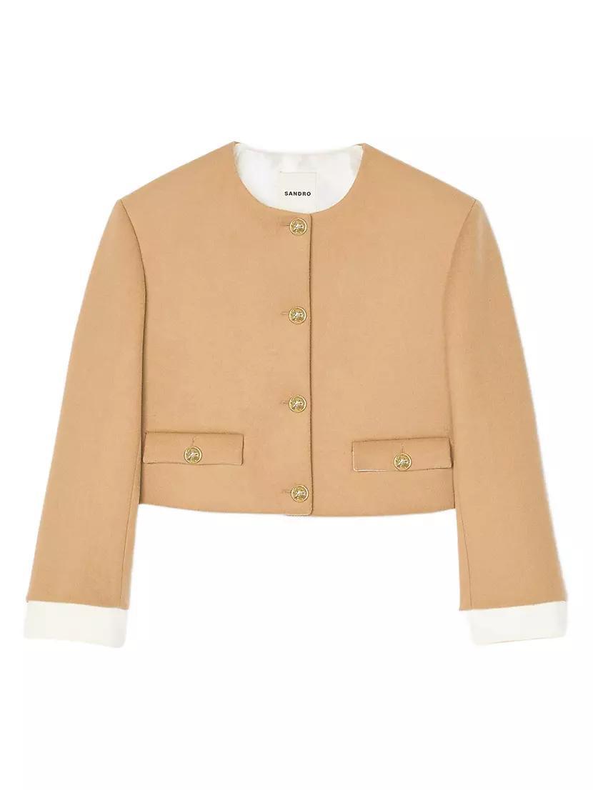 Cropped Wool-Blend Jacket product image