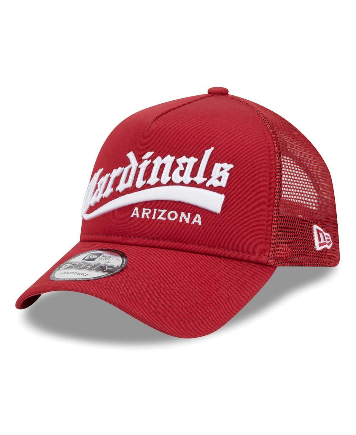 Mens New Era Cardinal Arizona Cardinals Caliber Trucker 9FORTY Adjustable Hat Product Image