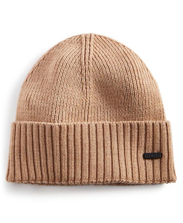 Hugo by Hugo Boss Mens Xucy Wool Logo Cuffed Beanie, Created for Macys Product Image