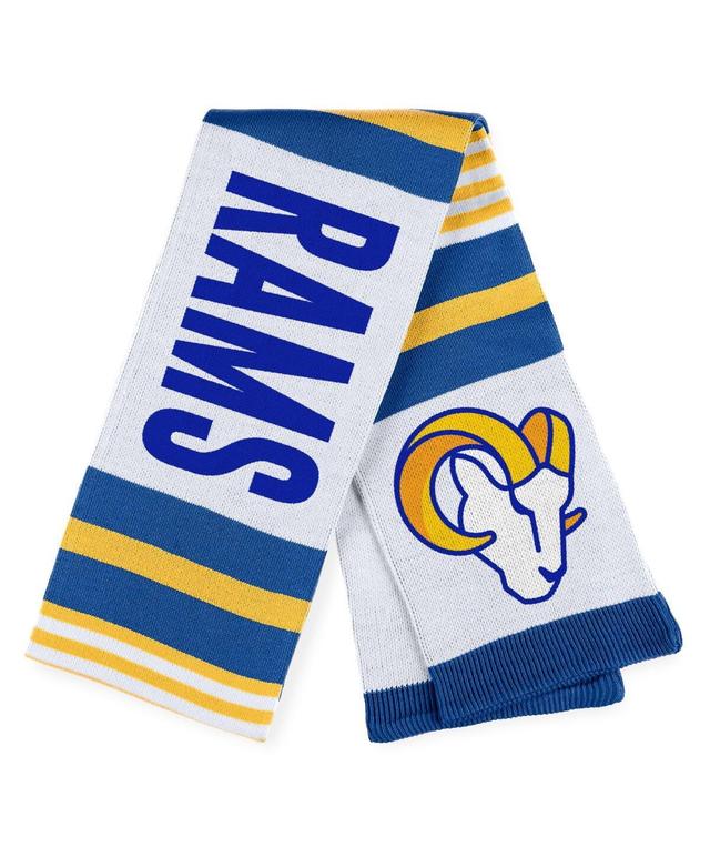 Womens Wear by Erin Andrews Los Angeles Rams Jacquard Striped Scarf - White Product Image