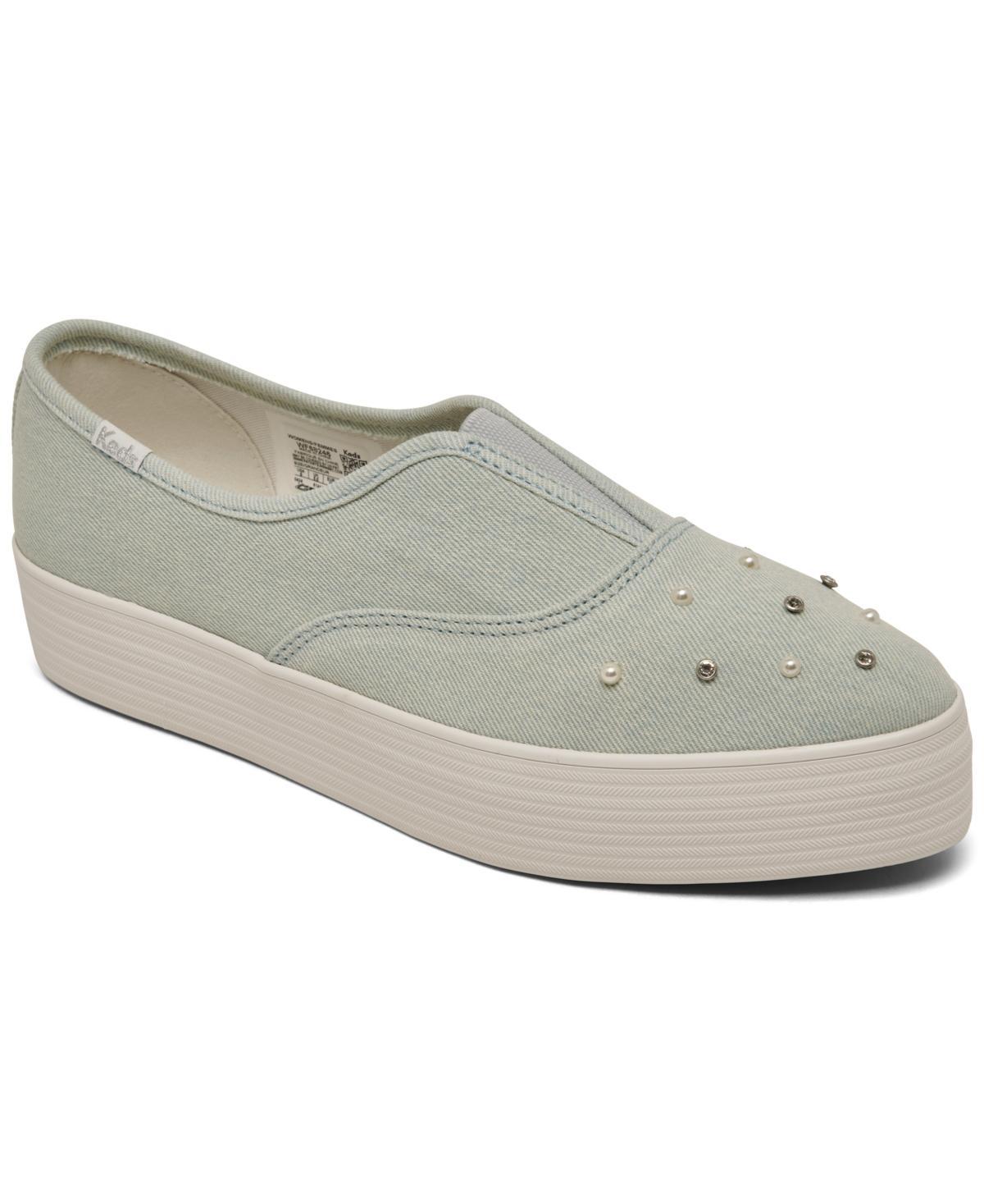 Womens Keds Point Slip Denim Platform Sneaker Product Image