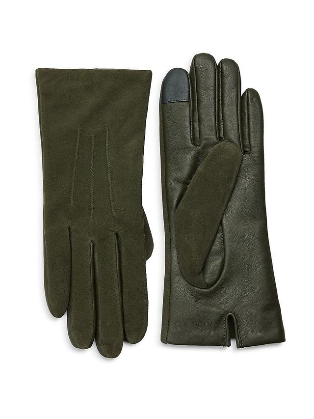 Womens Touch Tech Classic Leather Gloves Product Image