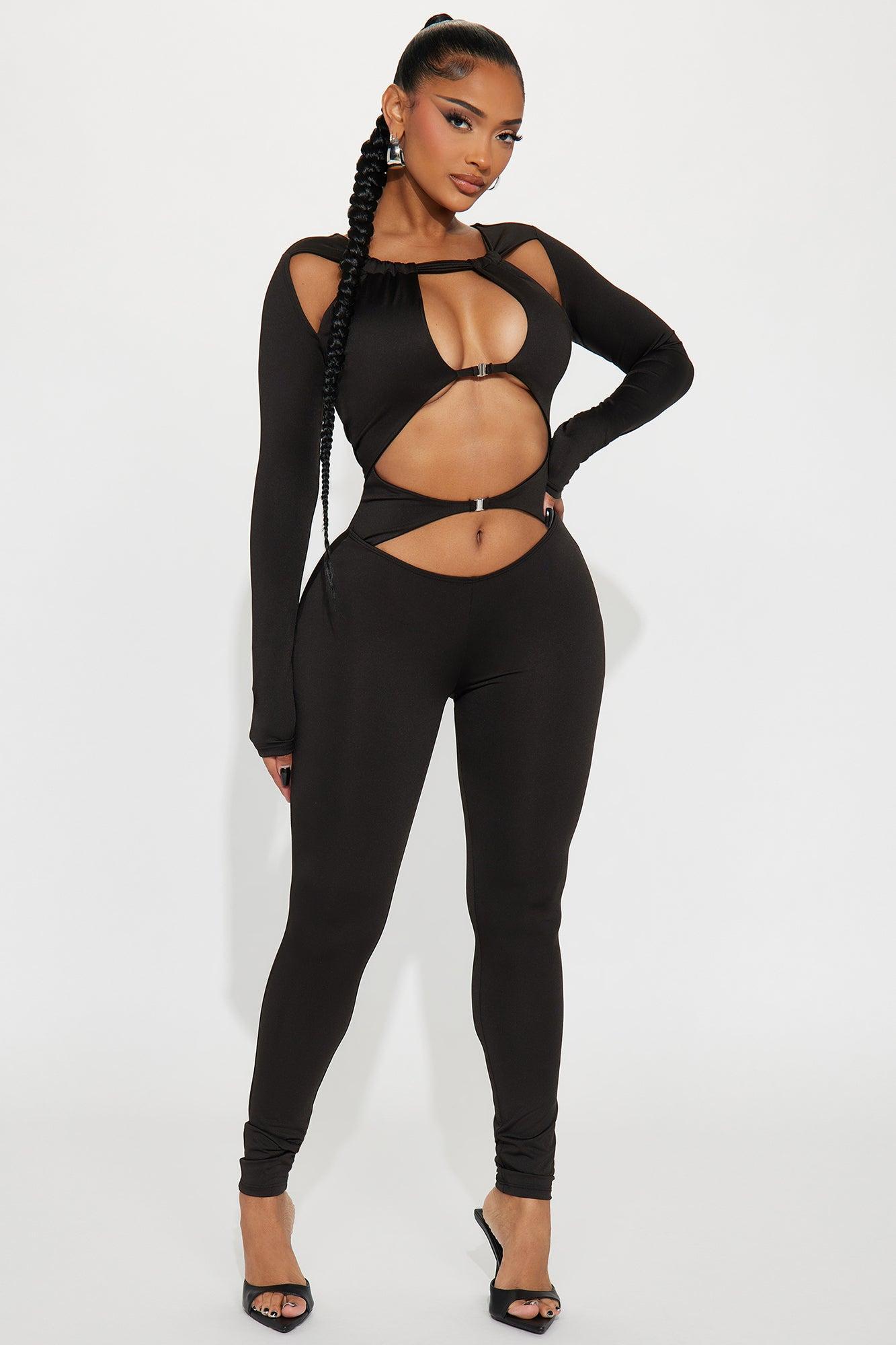 Dune Cutout Jumpsuit - Black Product Image