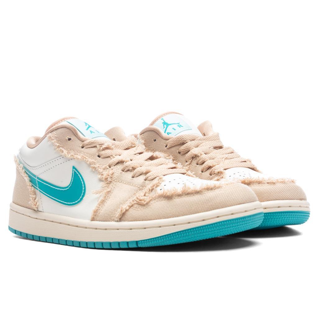 Women's Air Jordan 1 Low 'Beachside' - Sesame/Dusty Cactus/Glacier Blue Female Product Image