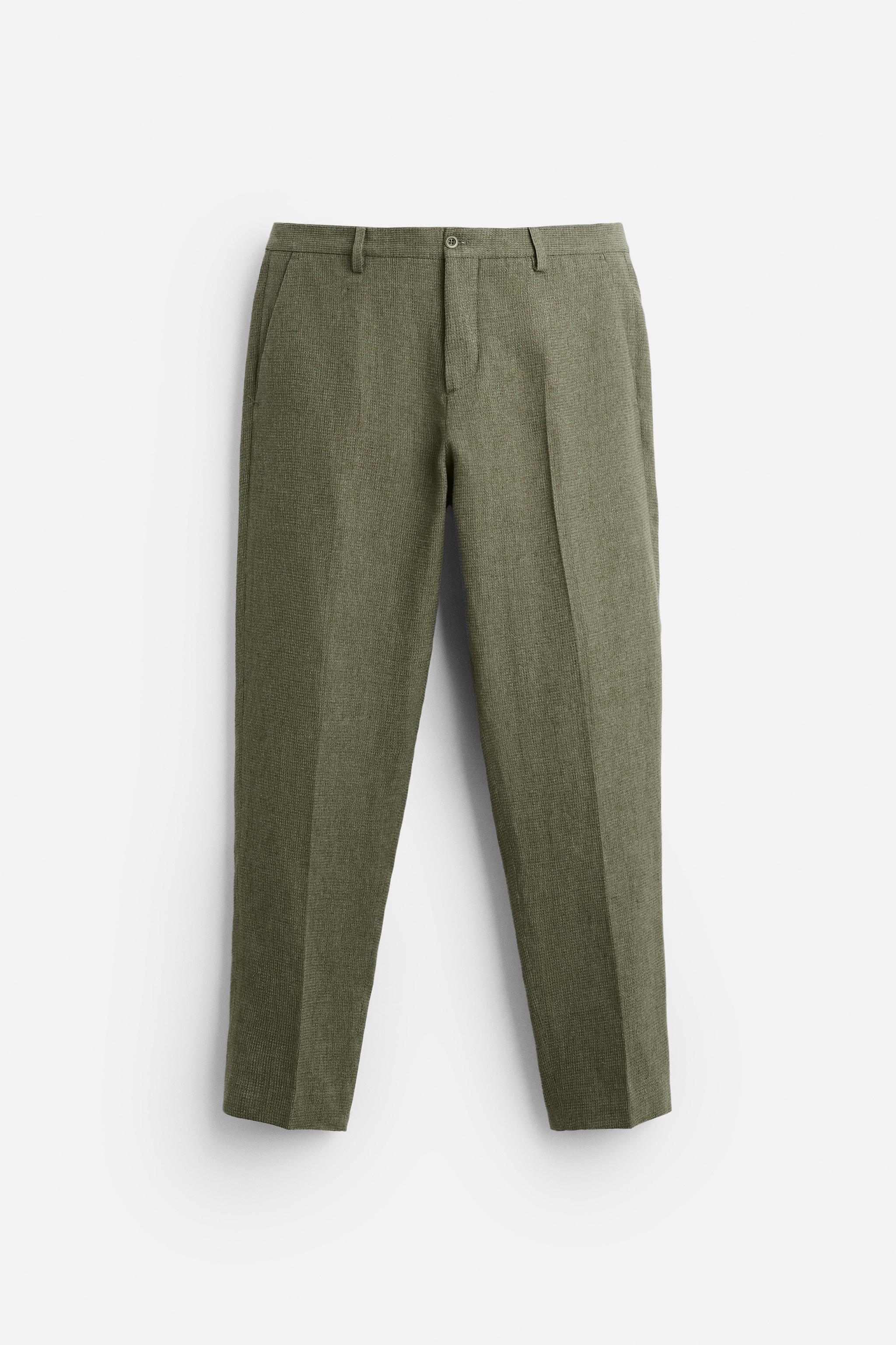 COTTON - LINEN SUIT PANTS Product Image