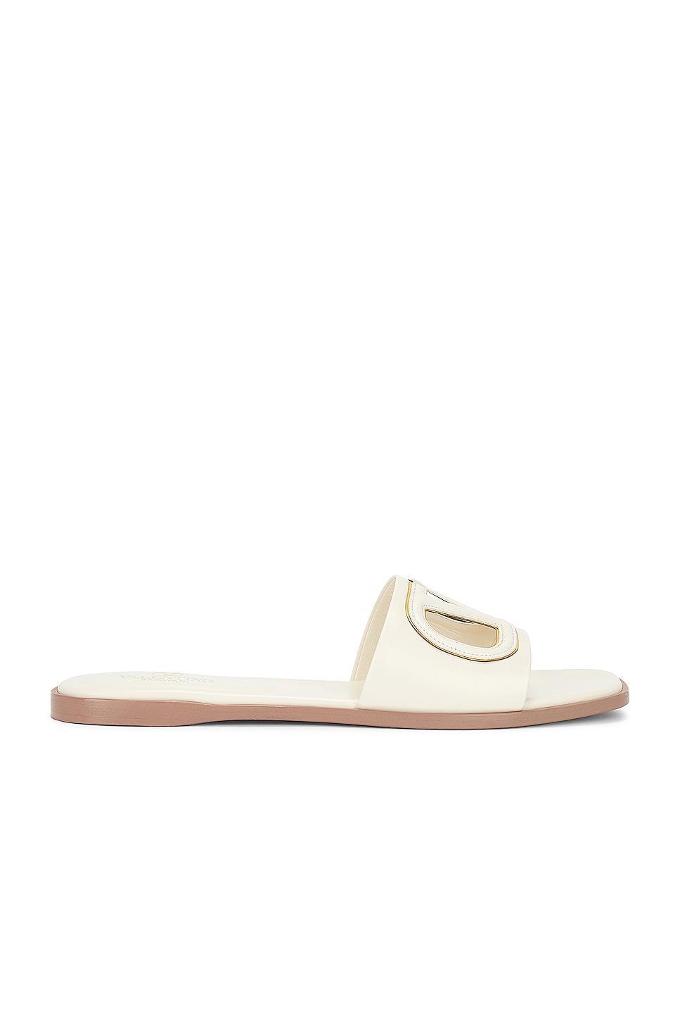 Valentino Garavani Womens Slip On Cutout Slide Sandals Product Image