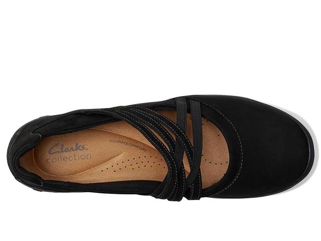 Clarks Fiana Step Nubuck) Women's Flat Shoes Product Image