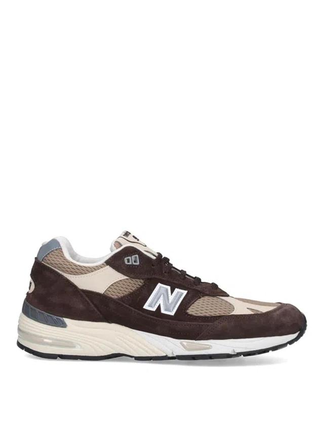 NEW BALANCE Logo Sneakers In Brown Product Image