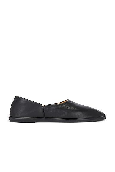 The Row Canal Slip On Slippers in Black - Black. Size 39.5 (also in 41). Product Image