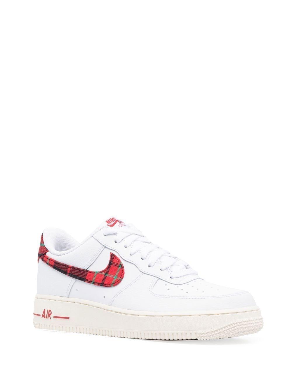 Air Force 1 Low "plaid" Sneakers In White Product Image