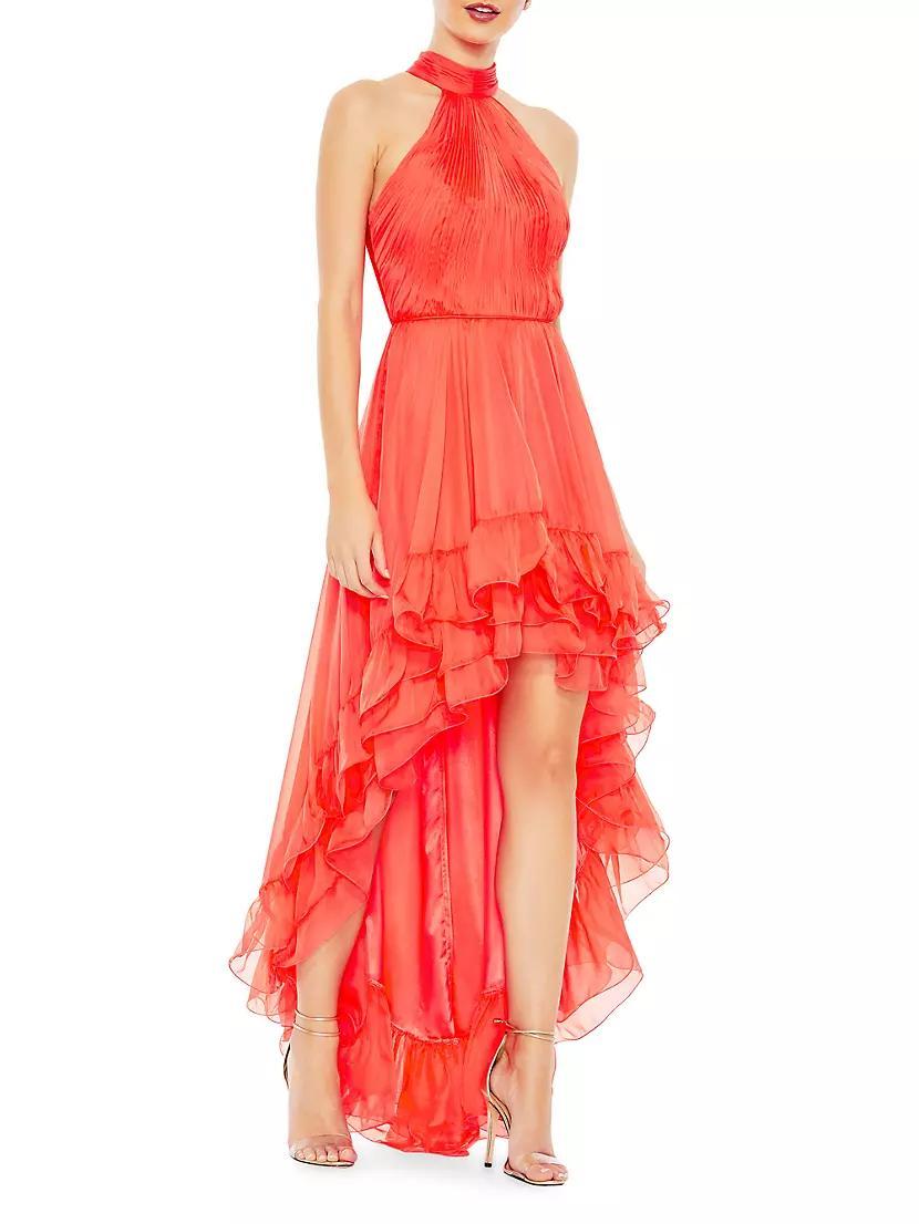 Ruffled Chiffon High-Low Gown product image