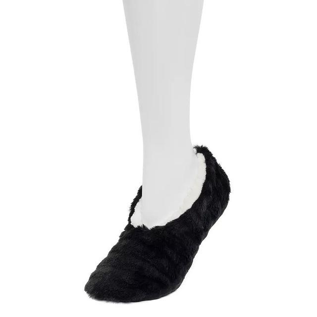 Womens Cozy Soft Faux Fur Ballerina Slipper Socks Product Image