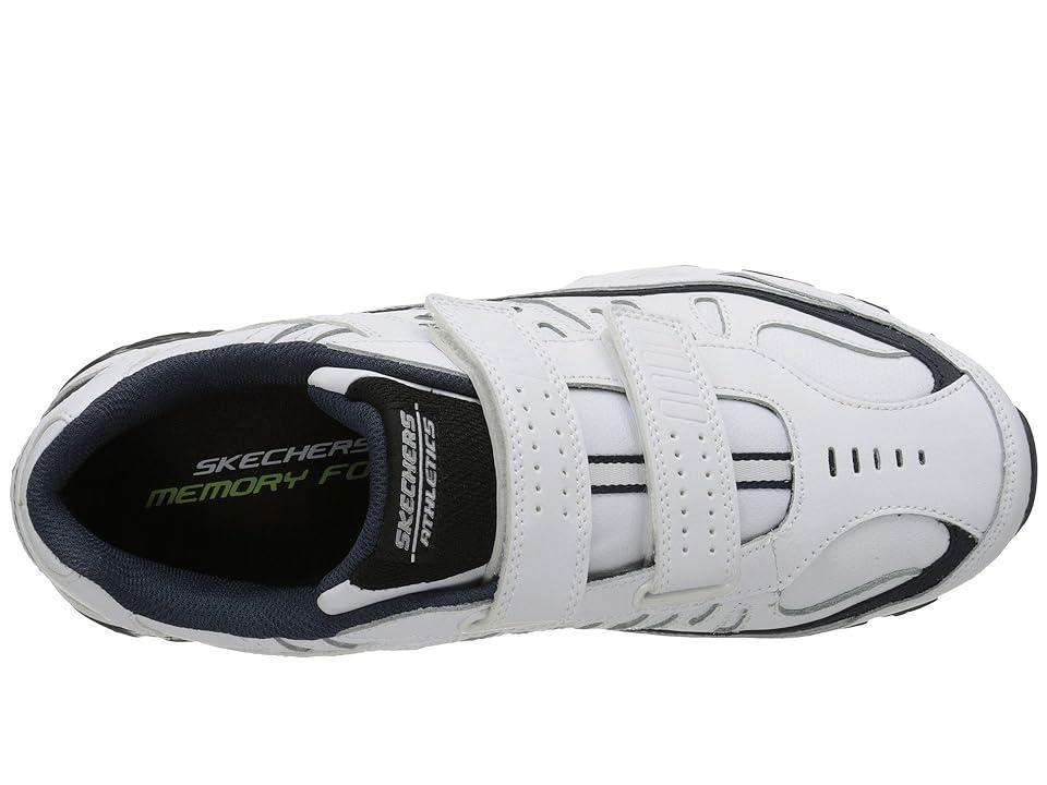 SKECHERS Afterburn Memory Fit - Final Cut (White Men's Lace up casual Shoes Product Image