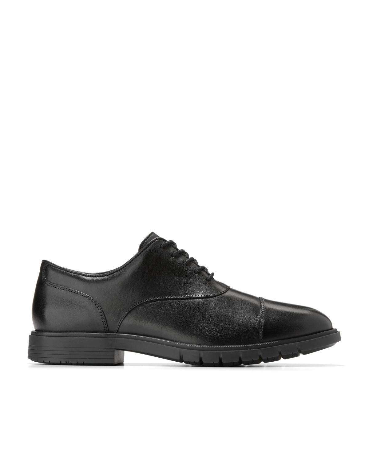 COLE HAAN Men's Grand Flex Dress Cap Lace-up Oxford In Black Product Image