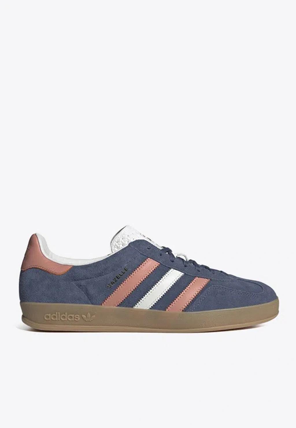 ADIDAS ORIGINALS Gazelle Indoor Low-top Sneakers In Blue Product Image