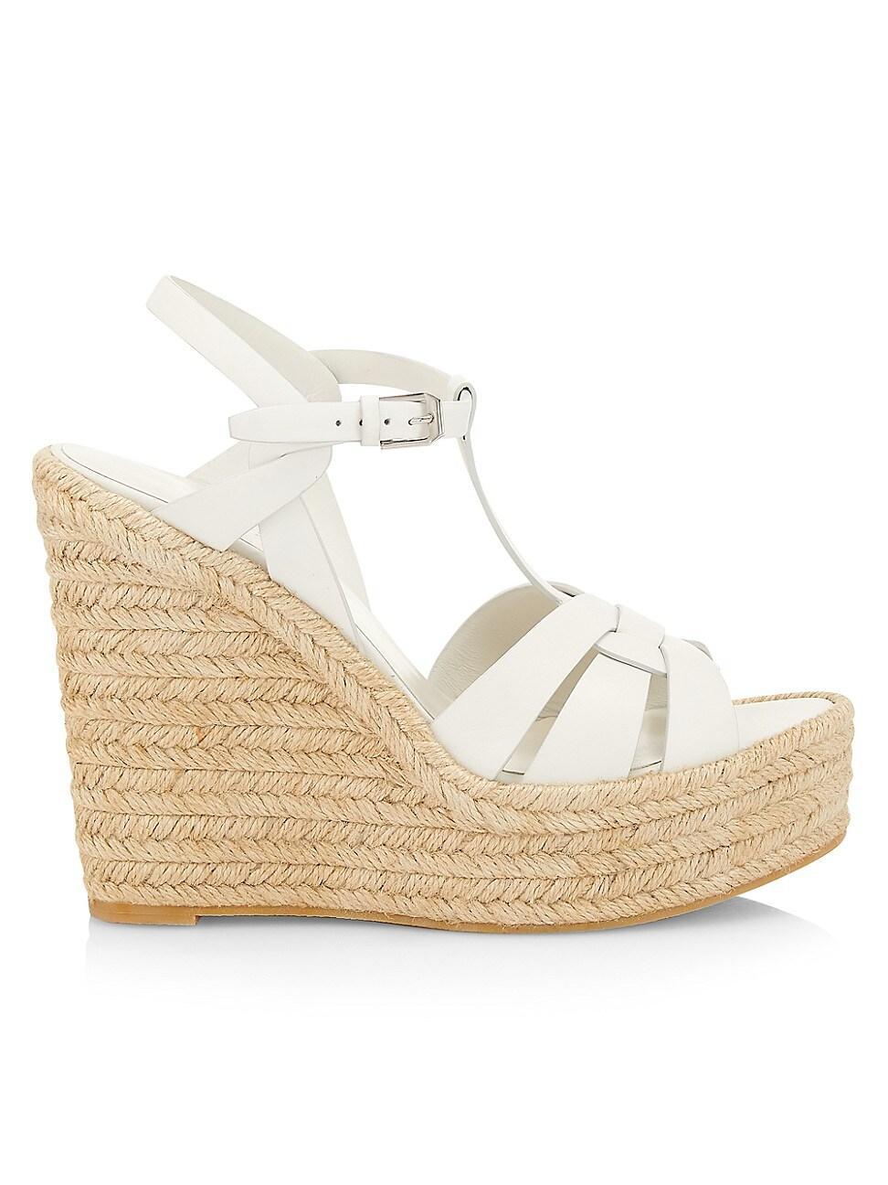 Womens Tribute Leather Espadrille Wedge Sandals Product Image