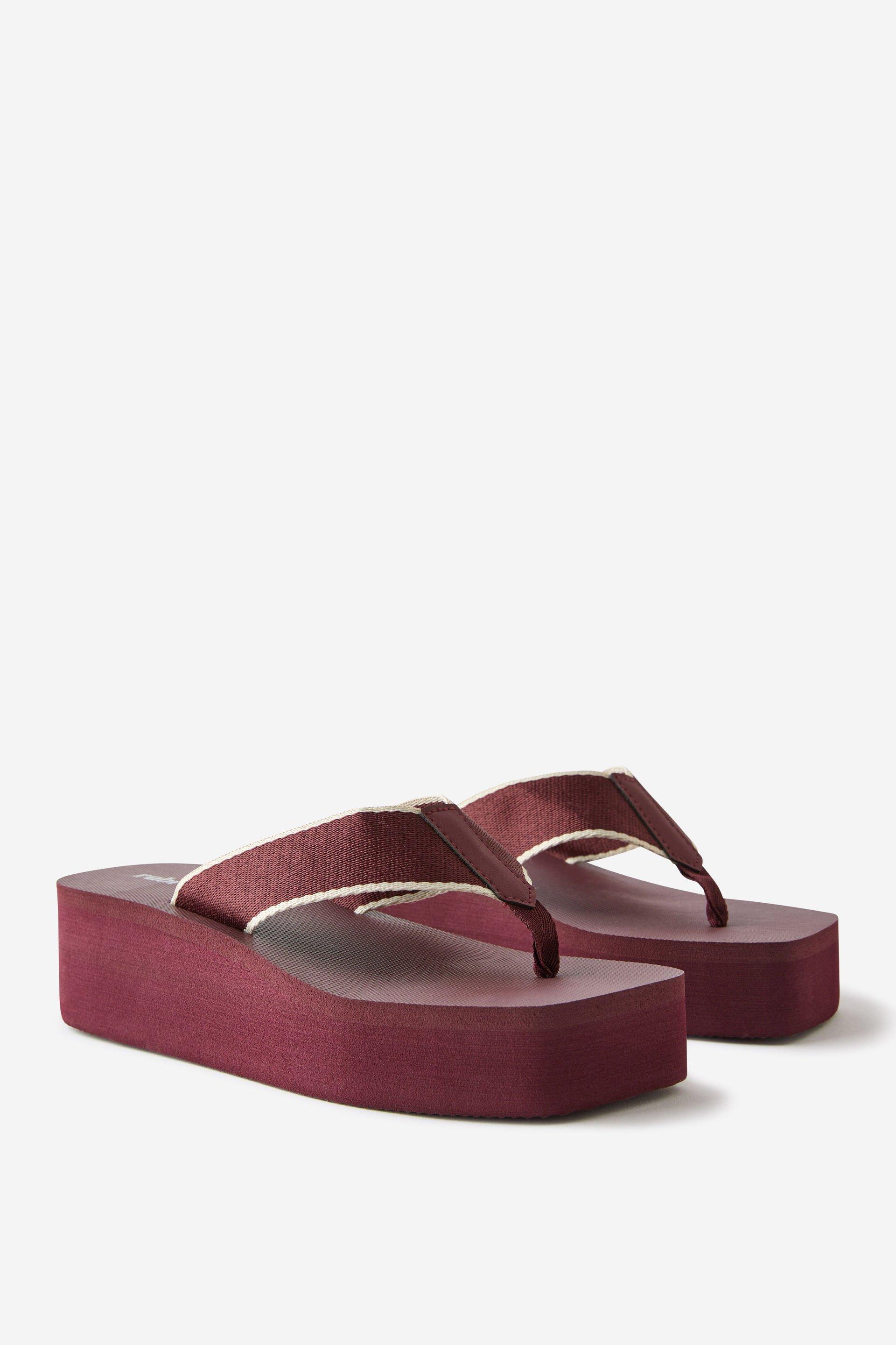 Square Toe Wedge Flip Flop Product Image