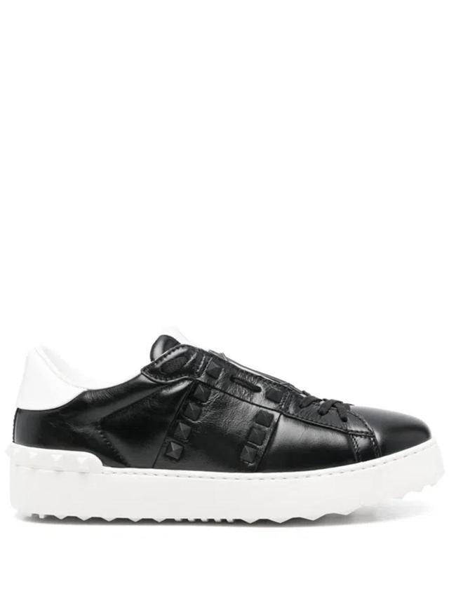 VALENTINO GARAVANI Rockstud Sneakers In Black Product Image