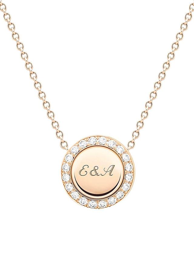 Womens Possession 18K Rose Gold & Diamond Pendant Necklace Product Image