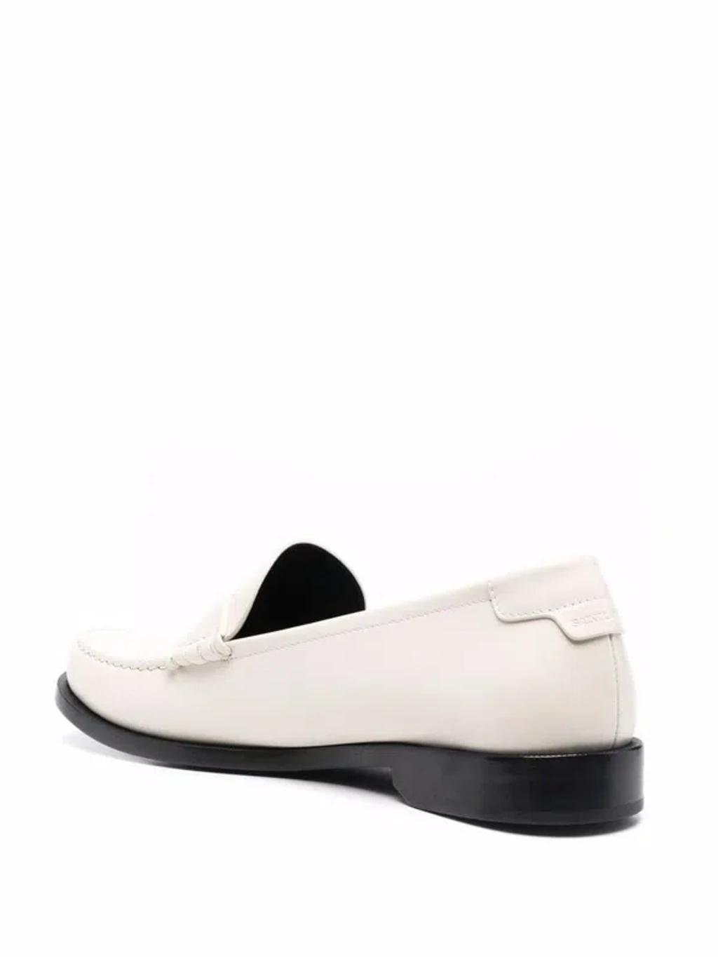 SAINT LAURENT Mocassini Le Loafer In White Product Image