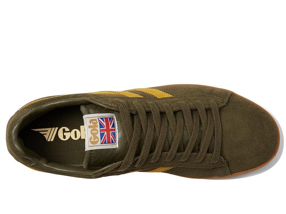 Gola Equipe Suede (Khaki/Sun/Gum) Men's Shoes Product Image