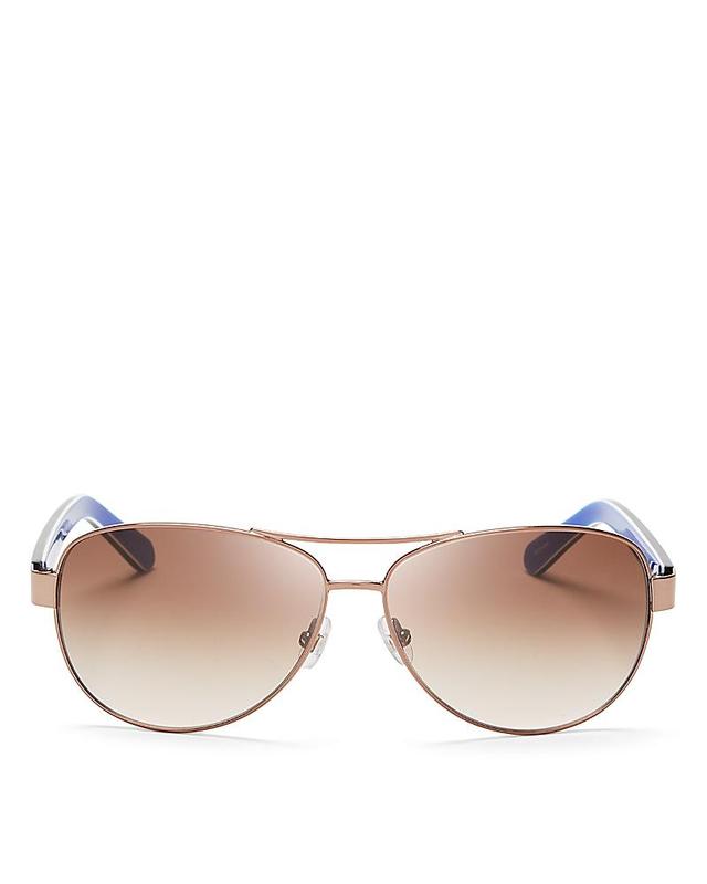 kate spade new york Dalia Aviator Sunglasses, 58mm Product Image