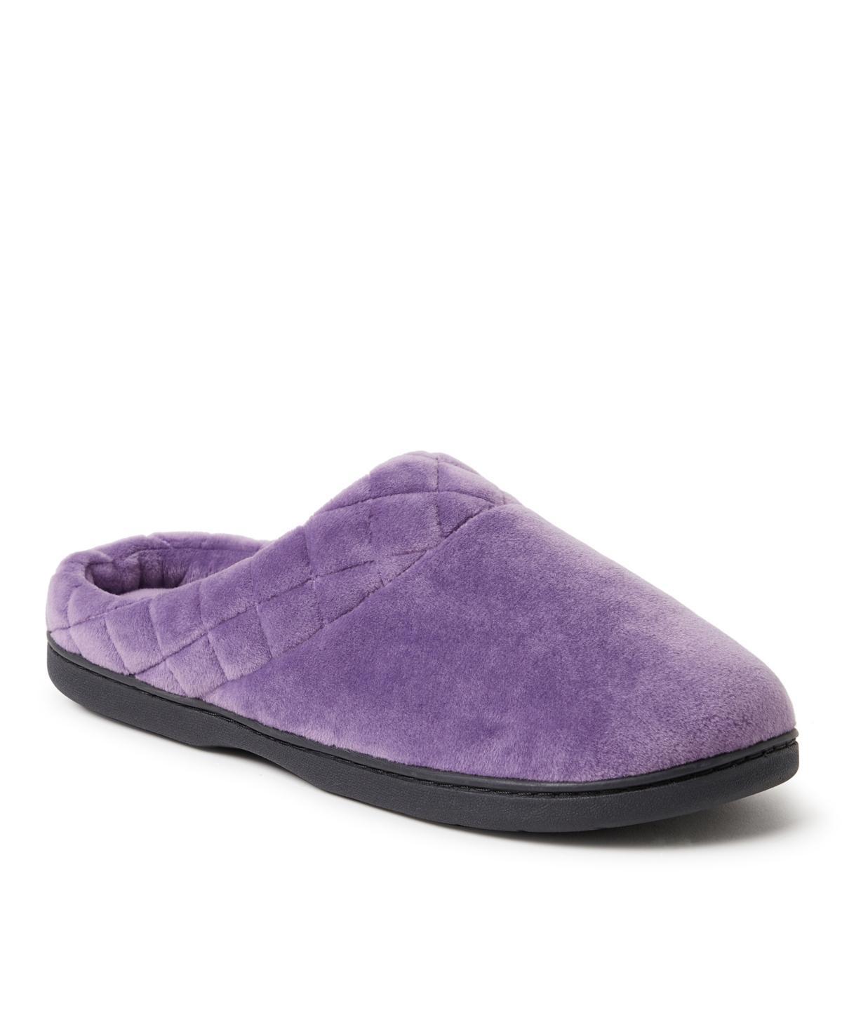 Dearfoams Womens Darcy Velour Clog With Quilted Cuff Slippers Product Image