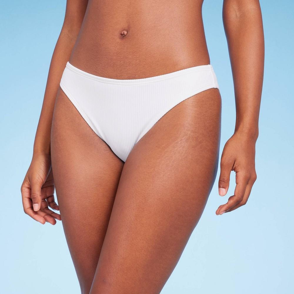 Womens Ribbed Hipster Cheeky Bikini Bottom - Shade & Shore Product Image