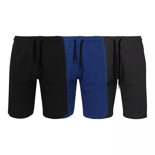 Mens Classic & Cargo 3-Pack 11-in. Jogger Lounge Shorts Black Navy Grey Product Image