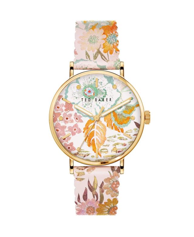 Ted Baker Womens Phylipa Retro Leather Strap Watch 37mm Product Image