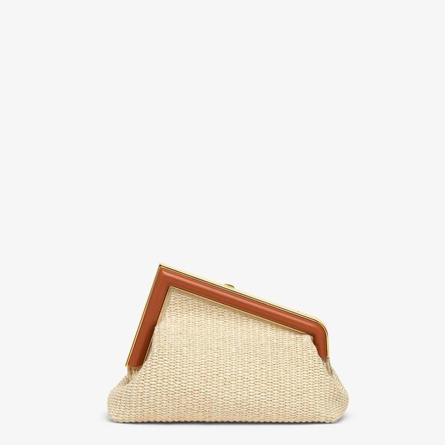 Fendi First SmallNatural straw bag Product Image