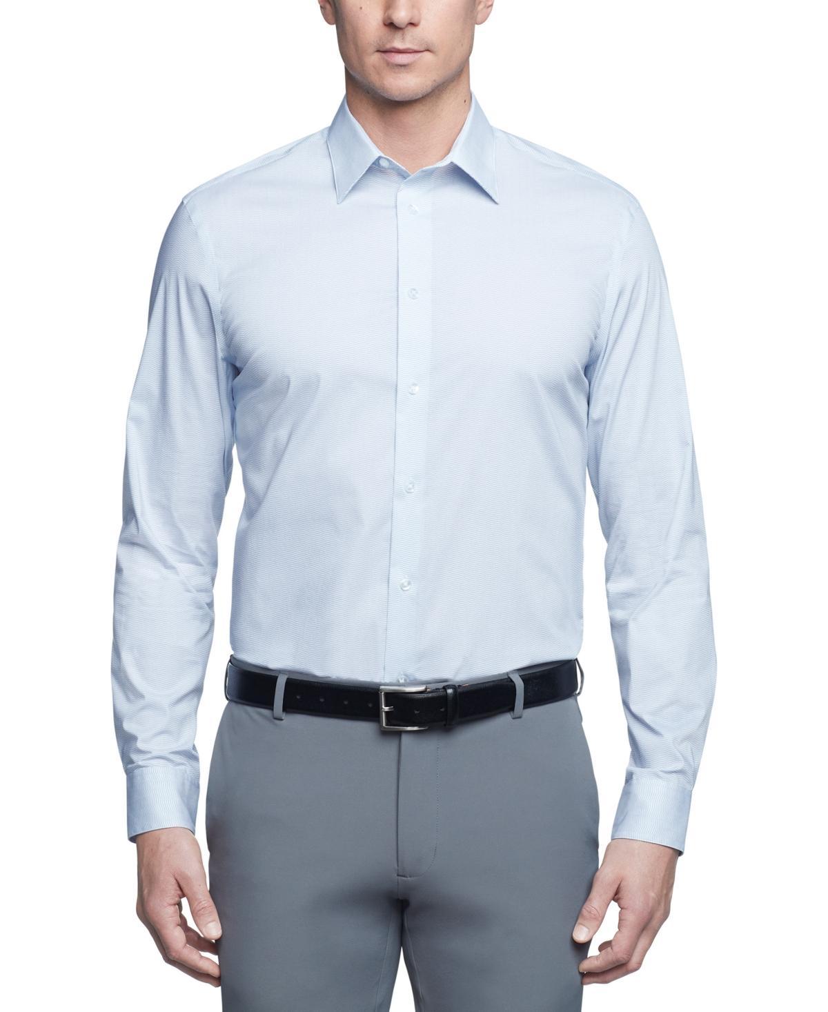 Calvin Klein Mens Steel+ Slim Fit Stretch Wrinkle Free Dress Shirt Product Image