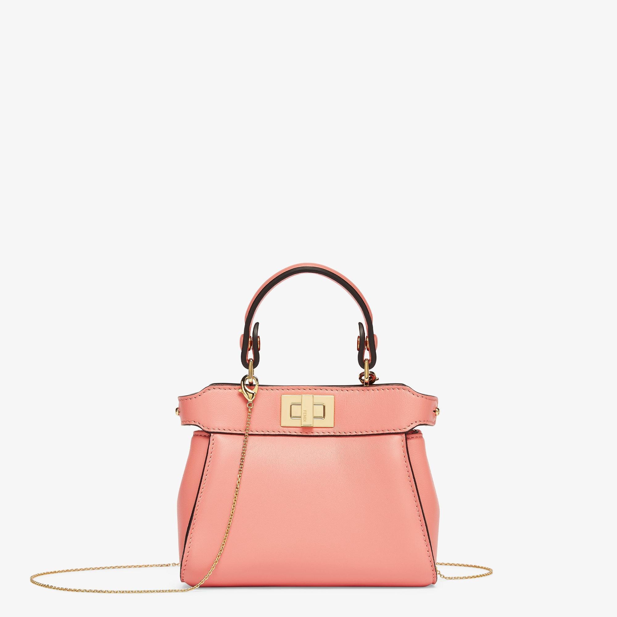 Nano PeekabooPink nappa leather miniature bag Product Image