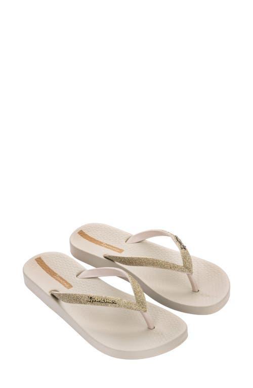 Ipanema Womens Ana Sparkle Flip-flop Sandals Beige Product Image