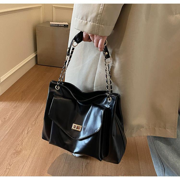 Buckle Flap Pocket Tote Bag Product Image