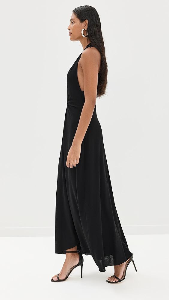 Brandon Maxwell The Banks Deep V Dress | Shopbop Product Image