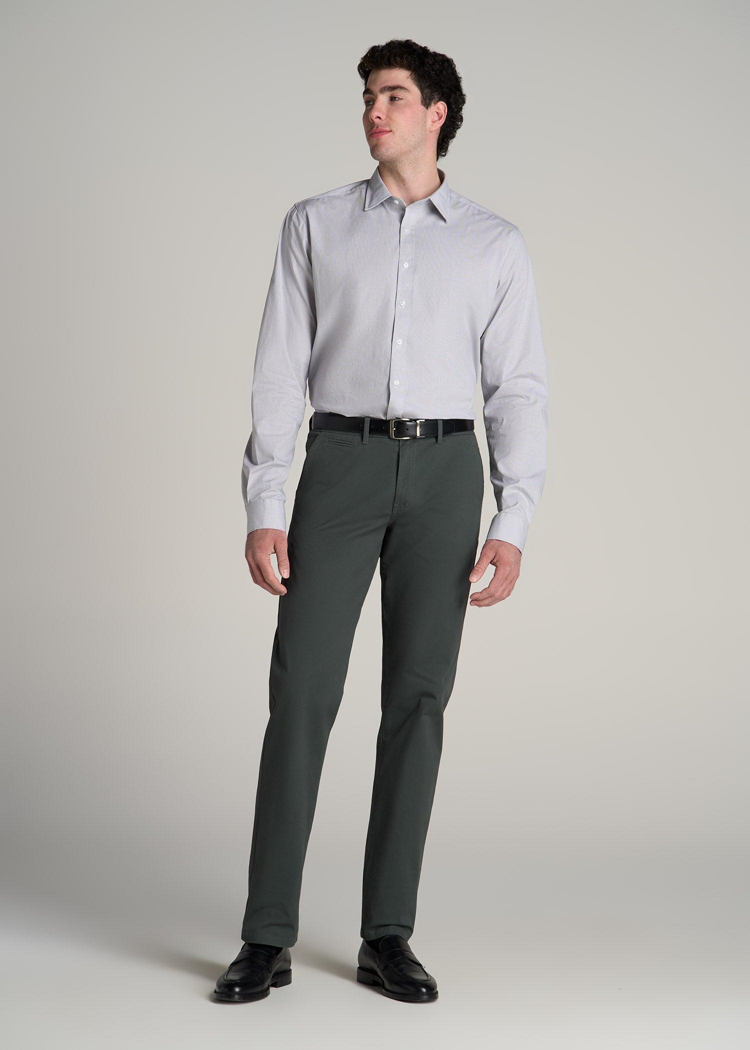 J1 STRAIGHT Leg Chinos in Soft Green - Pants for Tall Men Male Product Image