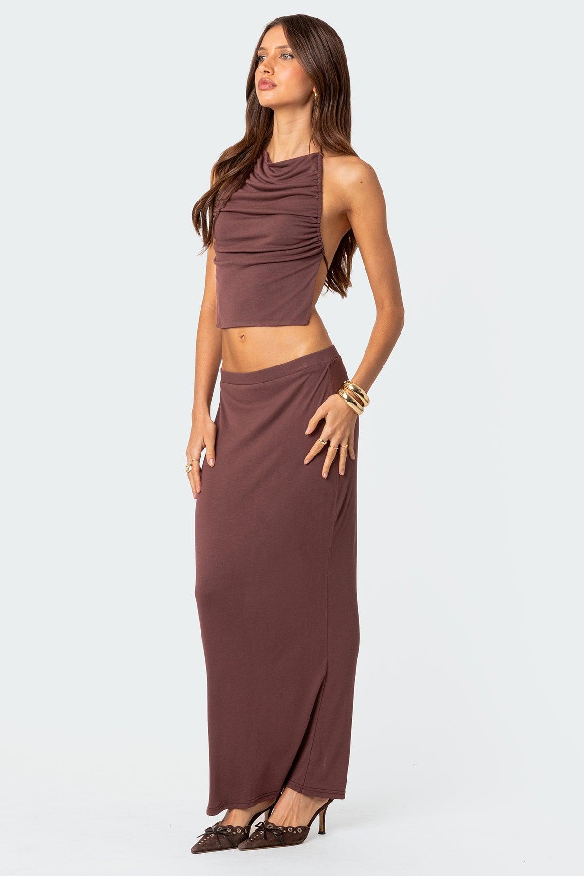 Kenzie Slitted Maxi Skirt Product Image