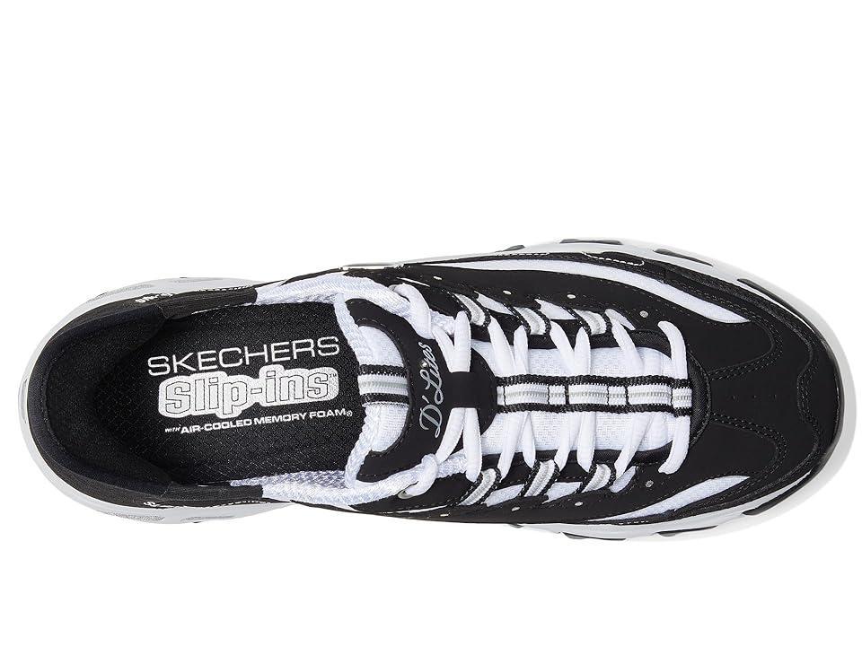 SKECHERS Hands Free Slip-Ins D'Lites New Classic White) Women's Shoes Product Image